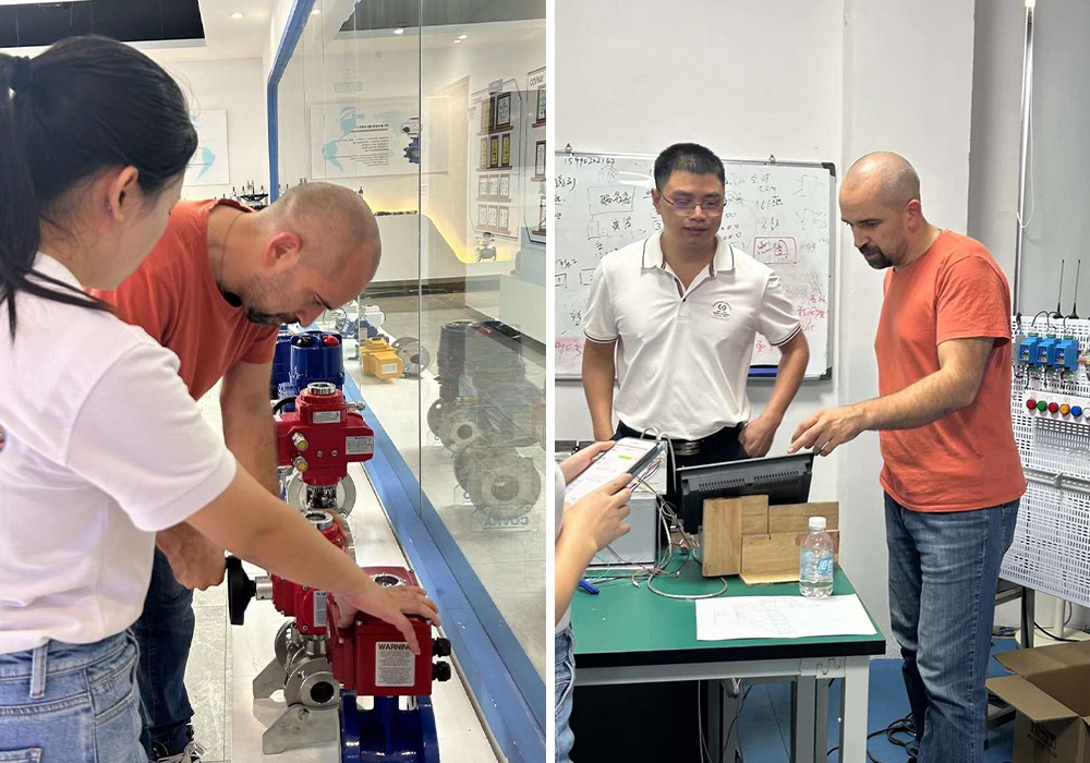 Client Explores COVNA’s New Valve IoT System During Factory Visit