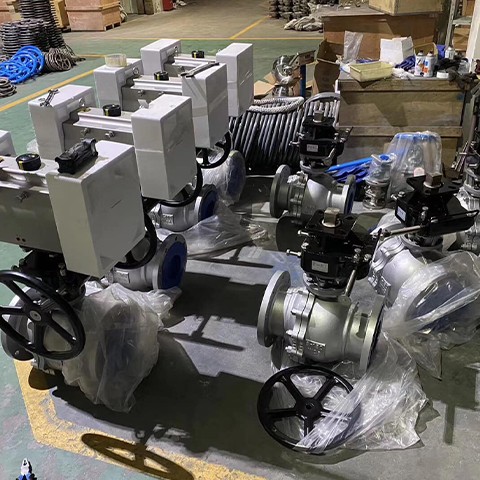 Electric Fire Flange Butterfly Valve COVNA Factory
