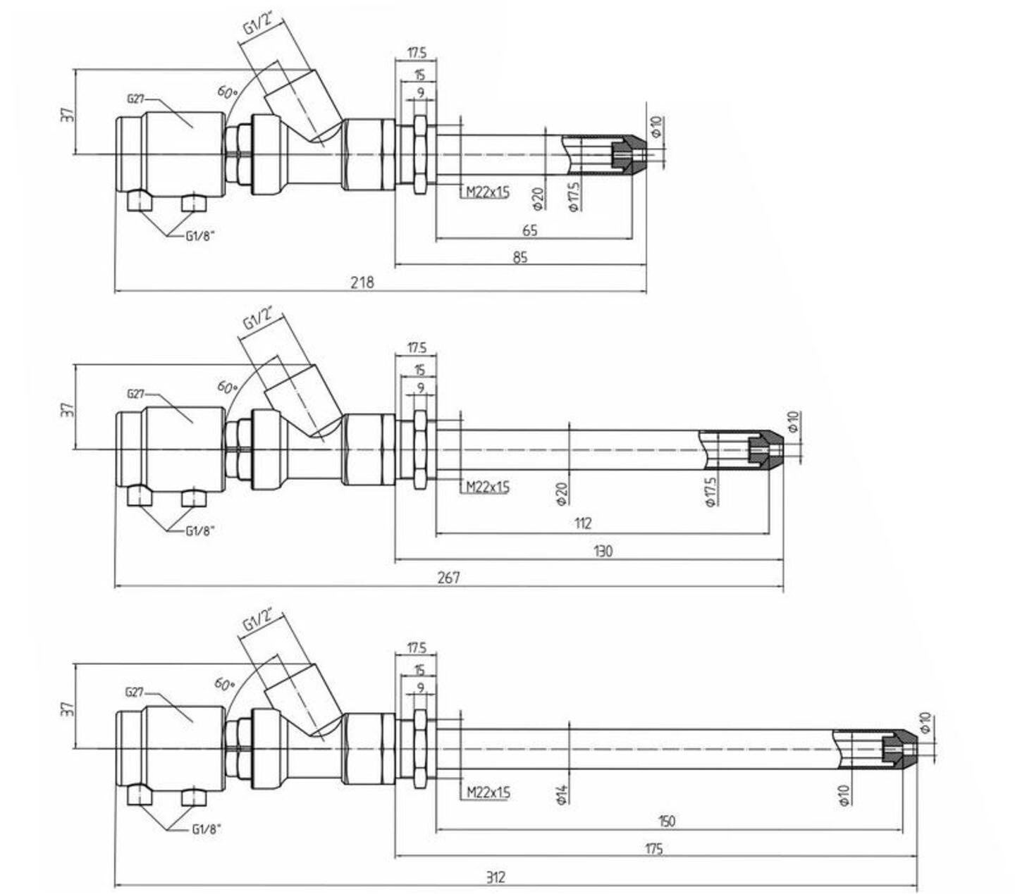 Bir HK17G Bir Mekanik Aktuator Parameter Katup Pengisian